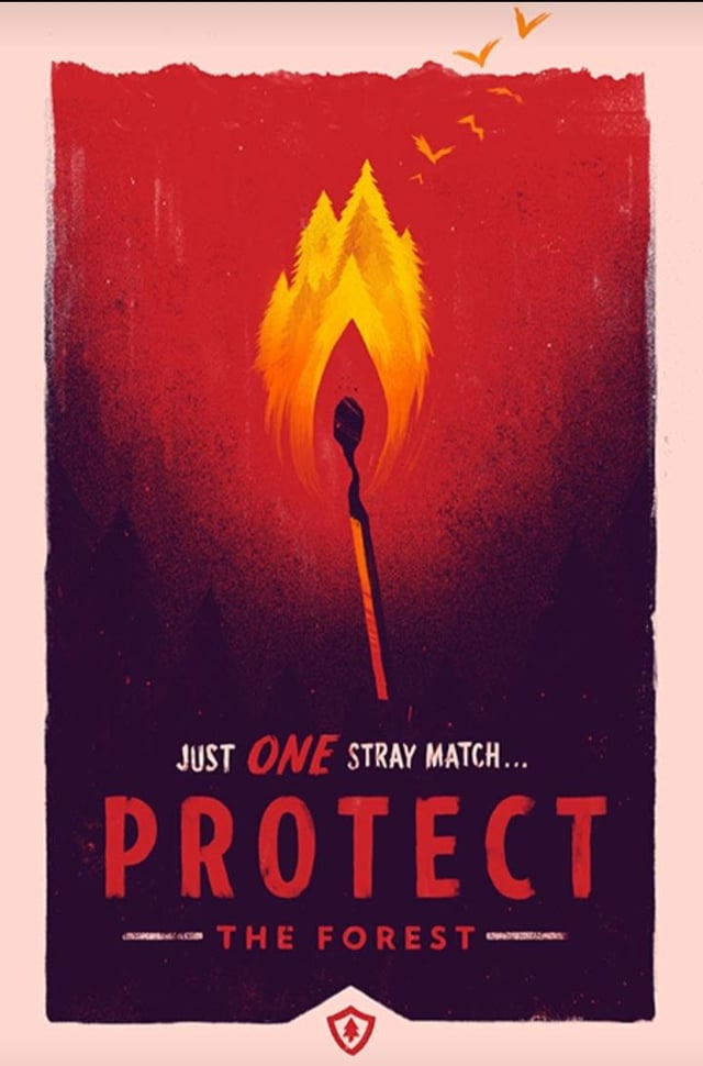 r/DesignPorn - JUST ONE STRAY MATCH... PROTECT THE FOREST
